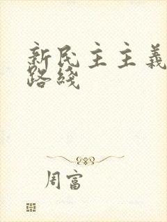 新民主主义革命路线