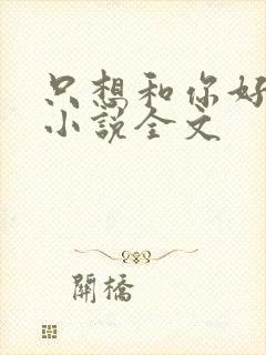 只想和你好好的小说全文