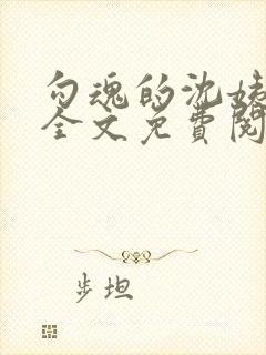 勾魂的沈姨小说全文免费阅读