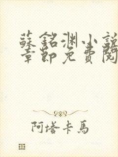 苏铭渊小说最新章节免费阅读