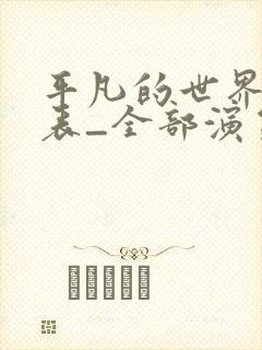 平凡的世界演员表_全部演员介绍