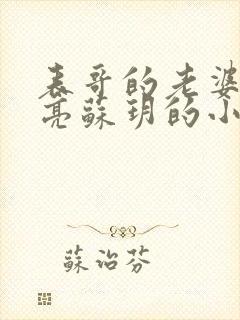 表哥的老婆太漂亮苏玥的小说叫什么