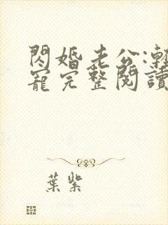 闪婚老公:轻点宠完整阅读