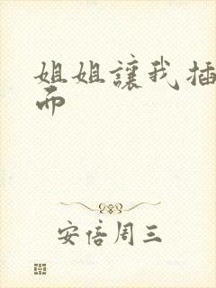 姐姐让我插她下面