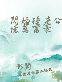 闪婚后老公竟是亿万富豪