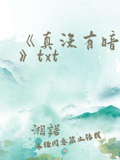 《真没有暗恋你》txt