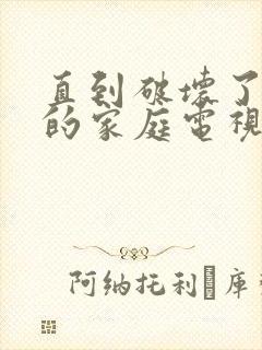 直到破坏了丈夫的家庭电视剧结局