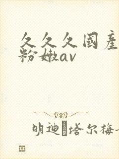 久久久国产精品粉嫩av