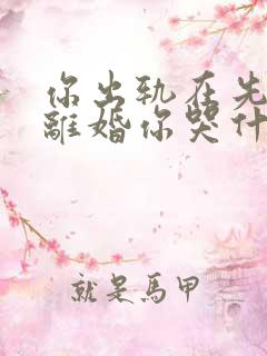 你出轨在先,我离婚你哭什么by锦棠