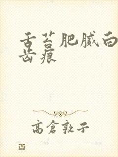 舌苔肥腻白厚有齿痕