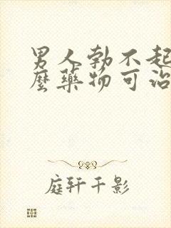 男人勃不起吃什么药物可治疗