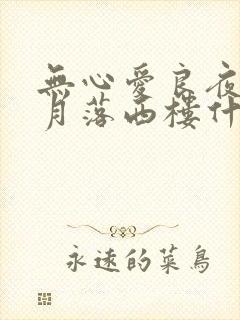 无心爱良夜任明月落西楼什么意思
