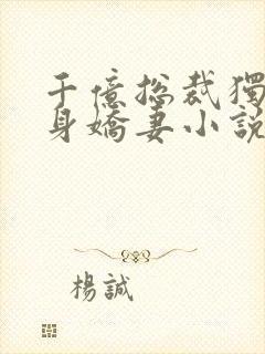 千亿总裁独宠替身娇妻小说