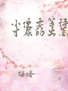 小便要等待一会才尿的出怎么回事