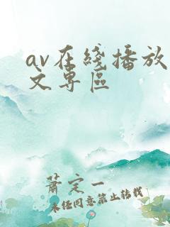 av在线播放中文专区