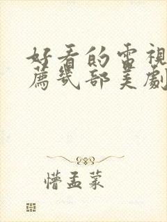 好看的电视剧推荐几部美剧有哪些