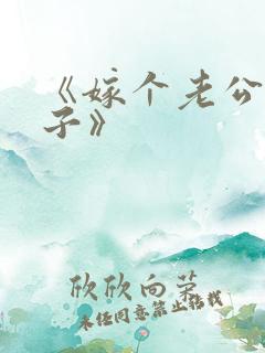 《嫁个老公过日子》