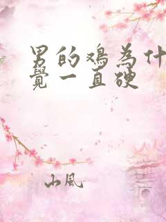 男的鸡为什么睡觉一直硬