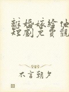 离婚嫁给他小叔短剧免费观看