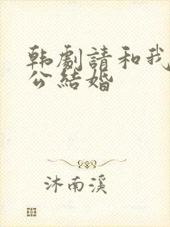 韩剧请和我的老公结婚