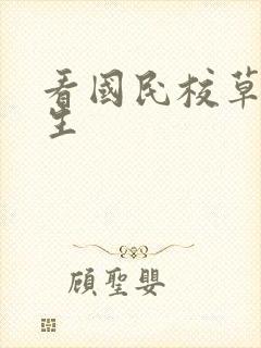 看国民校草是女生