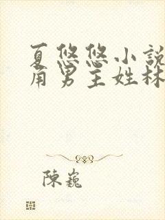 夏悠悠小说女主角男主姓林