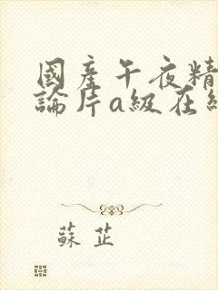 国产午夜精品理论片a级在线观看