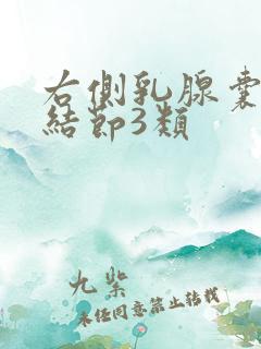 右侧乳腺囊实性结节3类