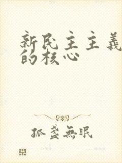 新民主主义革命的核心