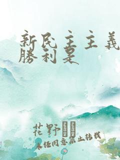 新民主主义革命胜利是