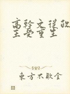 高干文从政双男主受重生