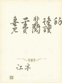 妻子背后的秘密免费阅读