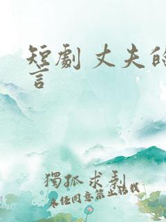 短剧 丈夫的谎言