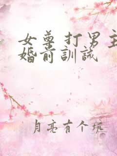 女尊 打男主 婚前训诫