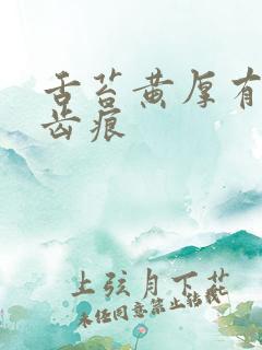 舌苔黄厚有裂纹齿痕