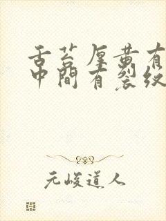 舌苔厚黄有齿痕中间有裂纹