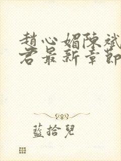 赵心媚陈斌高婉君最新章节 免费