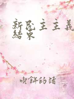 新民主主义革命结束