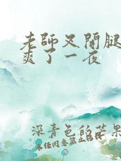 老师叉开腿让我爽了一夜