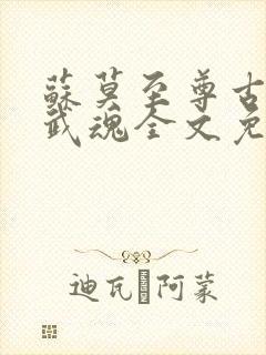 苏莫至尊古蓝夕武魂全文免费阅读