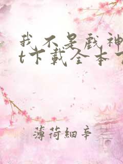 我不是戏神txt下载全本下载