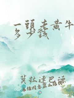 一头老黄牛能卖多少钱