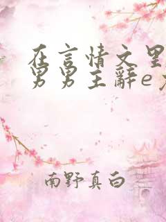 在言情文里撩直男男主辞e免费阅读