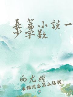 长篇小说一般多少字数