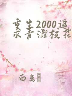 重生2000追求青涩校花同桌开始最新更新章节