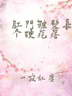 肛门皱襞长了一个硬疙瘩