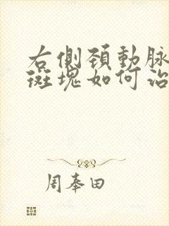 右侧颈动脉血管斑块如何治疗