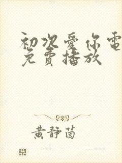 初次爱你电视剧免费播放