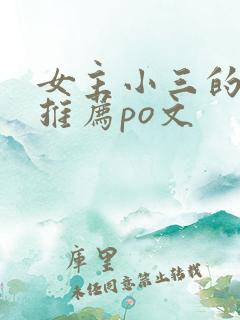 女主小三的小说推荐po文