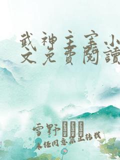 武神主宰小说全文免费阅读完整版